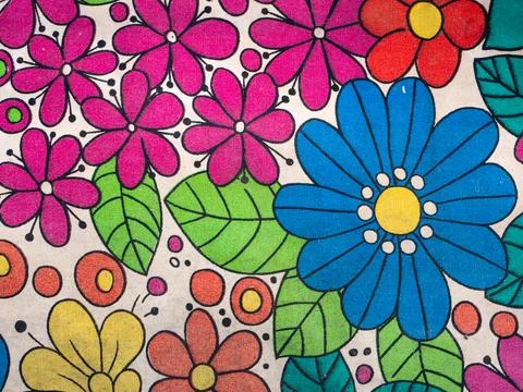 Vintage Floral Pattern Wallpaper Texture Background Art 스톡 일러스트