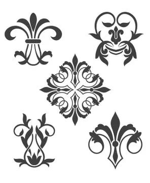 Vintage floral patterns Stock Illustration