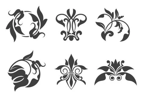 Vintage floral patterns Stock Illustration
