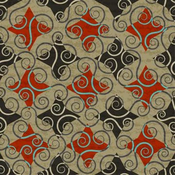 Vintage floral seamless pattern Stock Illustration