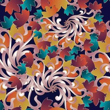 Vintage floral seamless pattern. Stock Illustration