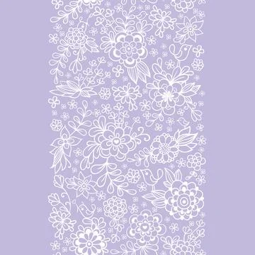 Vintage floral seamless pattern. Illustrazione stock