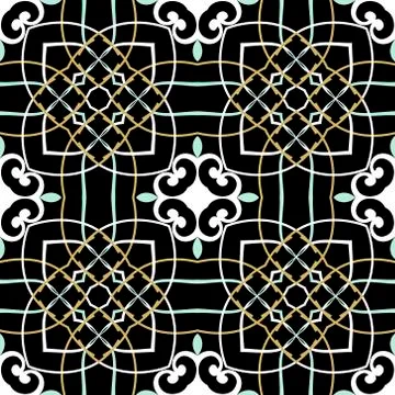 Vintage floral vector seamless pattern. Arabesque ornamental background Stockillustratie