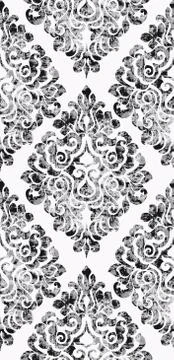 Vintage flourish ornament pattern Vector. Victorian Royal texture. Flower dec Stock Illustration