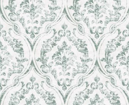 Vintage flourish ornamented pattern Vector. Victorian Royal texture. Flower d Stock Illustration