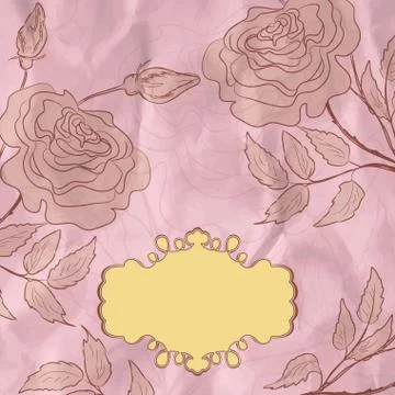 Vintage flower background. EPS 8 Stock Illustration