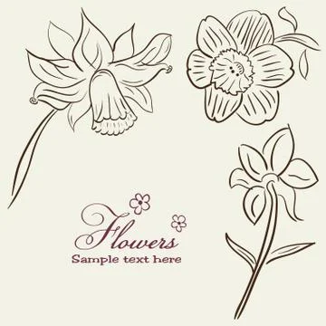 Vintage Flower background Illustrazione stock
