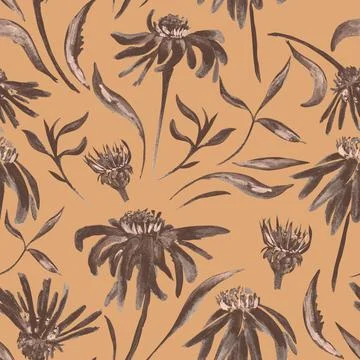 Vintage flower pattern Stock Illustration