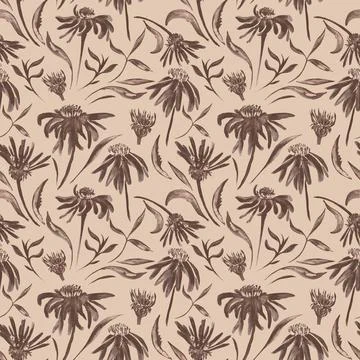 Vintage flower pattern Stock Illustration