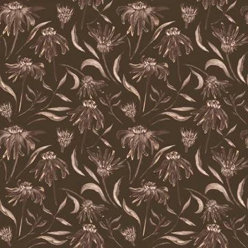 Vintage flower pattern Stock Illustration