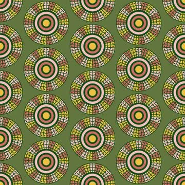 Vintage flowers seamless pattern background. Folk and boho style fashion Illustrazione stock