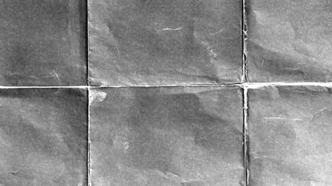 Vintage folded black paper texture Stock Footage 331636643