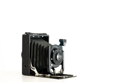 Vintage folding camera Fotos de archivo