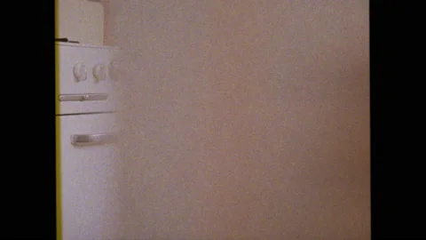 Vintage Footage of Oven Knobs in the Kitchen Stock Footage 208762974