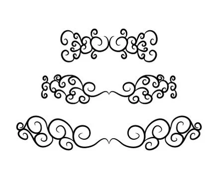Vintage footer set vector symbol icon design. Beautiful illustration isolated イラスト素材
