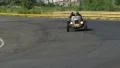 Vintage Ford Model A Speedster driving over countryside HD Footage