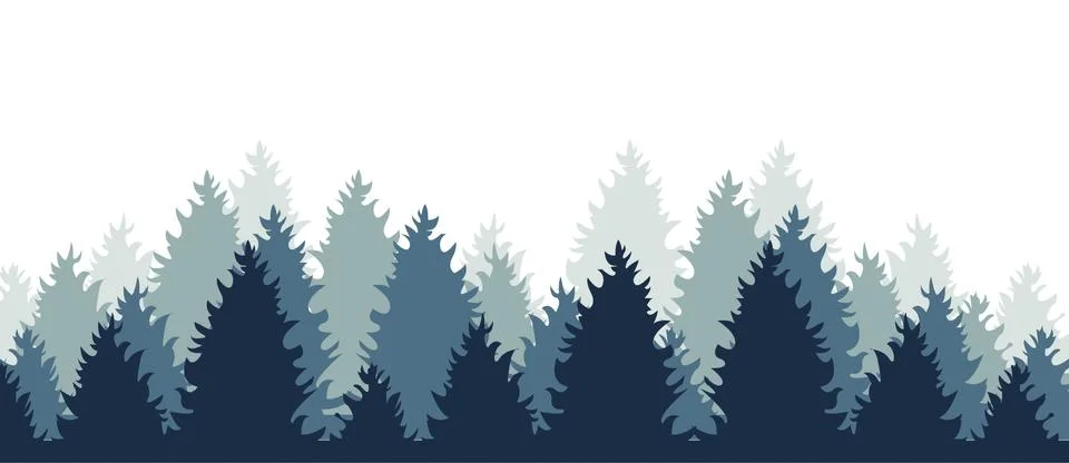 Vintage forest design template. Vector illustration. tree Stock Illustration