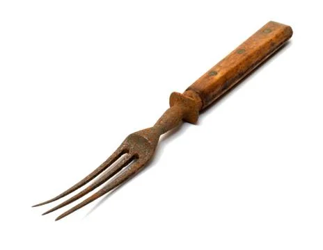 Vintage fork. Stock Photos