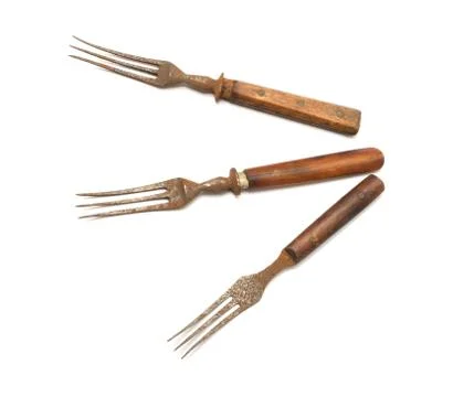 Vintage fork. Stock Photos