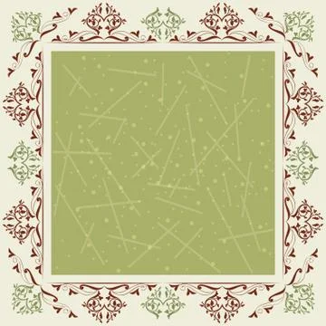 Vintage frame 01 Stock Illustration