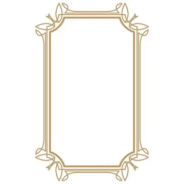 Vintage frame border. Decorative frames. Border for greeting card or other de Stock Illustration