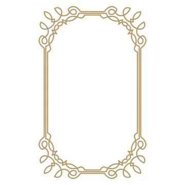 Vintage frame border. Decorative frames. Border for greeting card or other de Stock Illustration