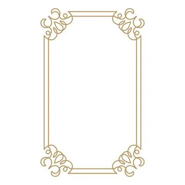 Vintage frame border. Decorative frames. Border for greeting card or other de Illustrazione stock