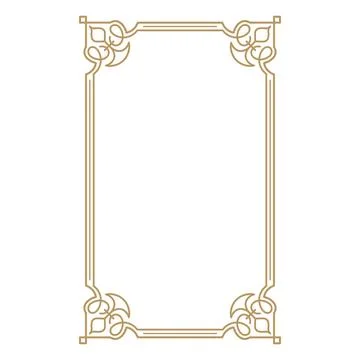 Vintage frame border. Decorative frames. Border for greeting card or other de Stock Illustration