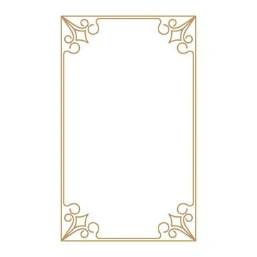 Vintage frame border. Decorative frames. Border for greeting card or other de Stock Illustration