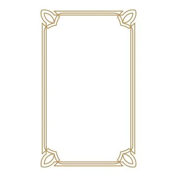 Vintage frame border. Decorative frames. Border for greeting card or other de Stock Illustration