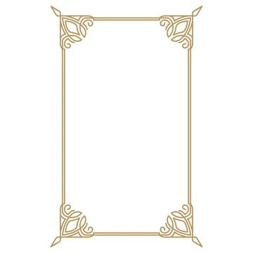 Vintage frame border. Decorative frames. Border for greeting card or other de Stock Illustration