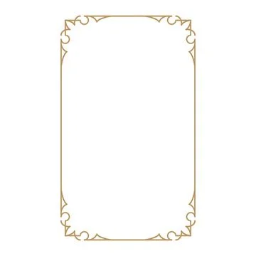 Vintage frame border. Decorative frames. Border for greeting card or other de Stock Illustration