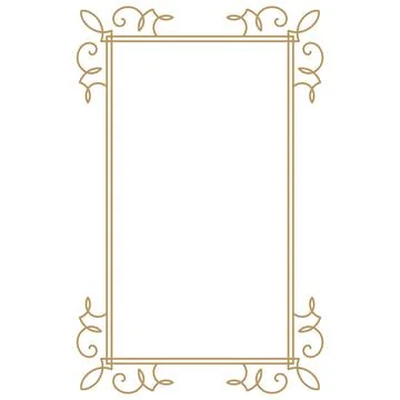 Vintage frame border. Decorative frames. Border for greeting card or other de Illustrazione stock