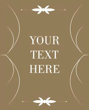 Vintage frame border label retro hand drawn engraving antique vector Stock Illustration