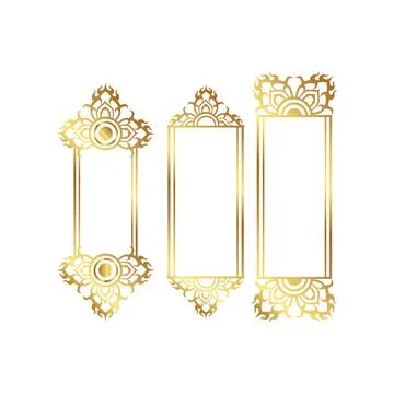 Vintage Frame for Corner Certificate 33 Stock Illustration