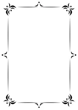 Vintage frame decoration Illustrazione stock