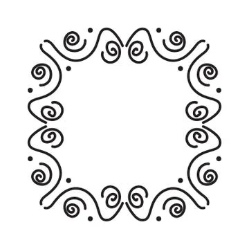 Vintage frame decoration Stock Illustration
