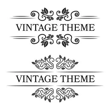 Vintage frame decoration Stock Illustration