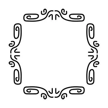 Vintage frame decoration Stock Illustration
