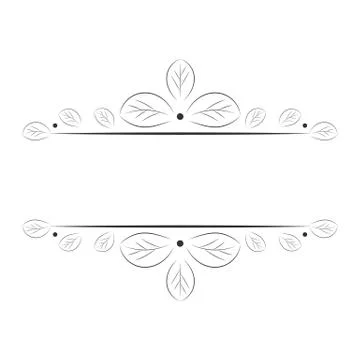 Vintage frame decoration Stock Illustration