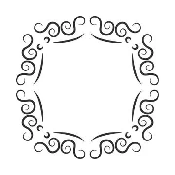 Vintage frame decoration Stock Illustration