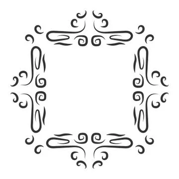 Vintage frame decoration Stock Illustration