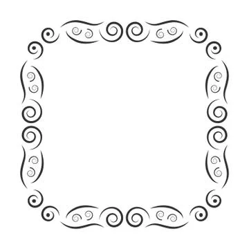 Vintage frame decoration Stock Illustration