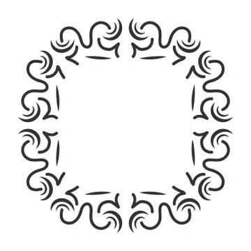 Vintage frame decoration Stock Illustration
