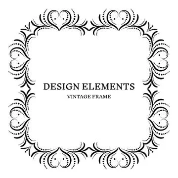 Vintage frame design Stock Illustration