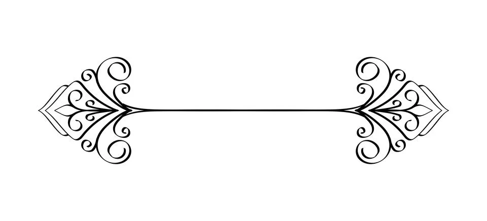 Vintage frame element. Traditional pattern and ornament. Retro swirl and Stock Illustration