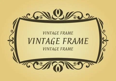 Vintage frame Stock Illustration