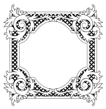 Vintage frame 库存插图