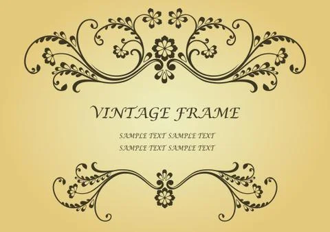 Vintage frame 库存插图