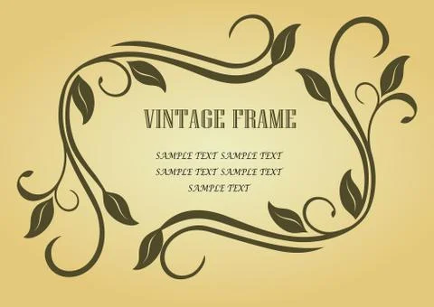 Vintage frame Stockillustratie